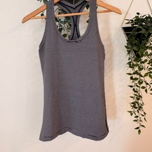 Lululemon Striped Black and White Women's Tank Top